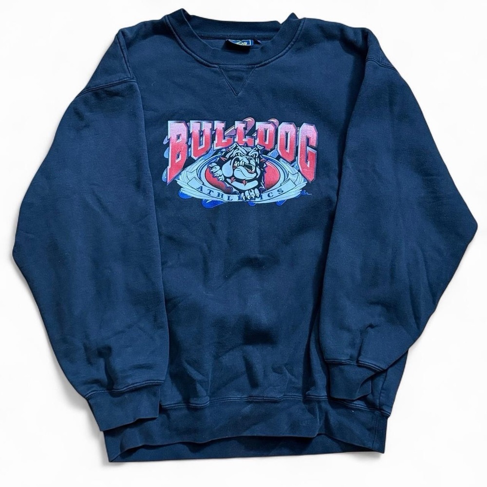 Vintage Fresno State Bulldogs Black Crewneck Sweater Men's Size 2XL Y2K 2000s